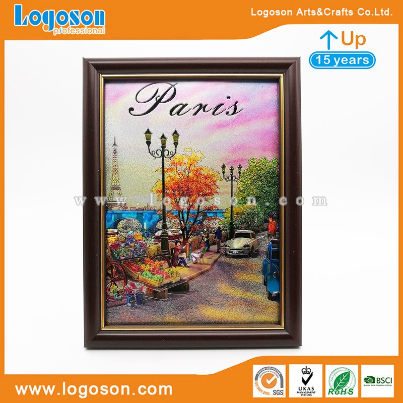 Metallic Paris Souvenir Photo Frames Beautiful Custom Logo