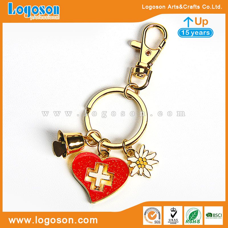 Switzerland bell keychain