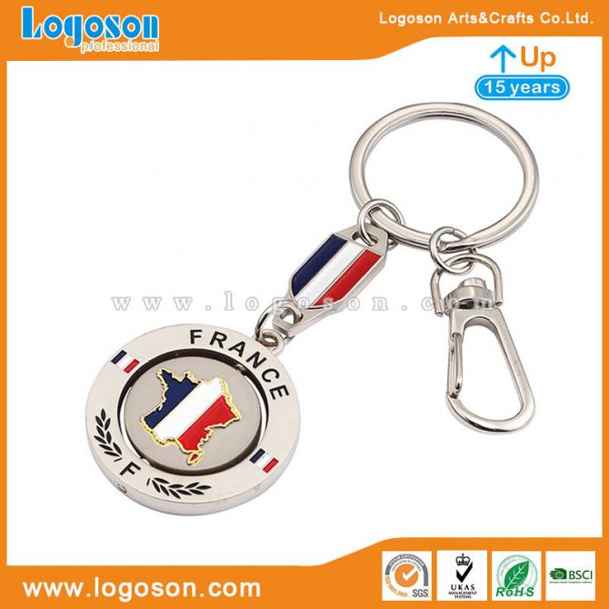 Leather Keyring Engraved Quebec City City Canada Flag
