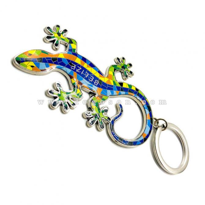 Custom Metal Key Chain Holder Lizard 