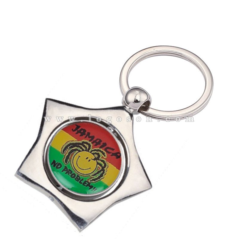 star jamaica souvenir keychain