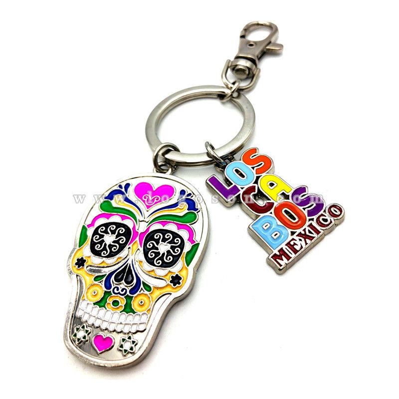 skull key chain mexico