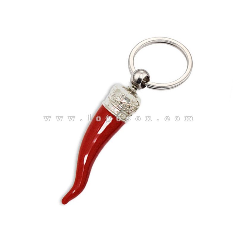 3D Pepper Keychain Italy Red Horn Souvenir Good Luck Chill Keyring